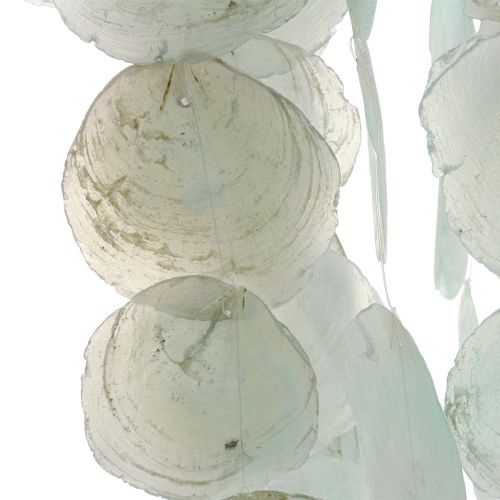 Capiz Windspiel Hängedeko Muscheldeko Grün Ø29cm 160cm
