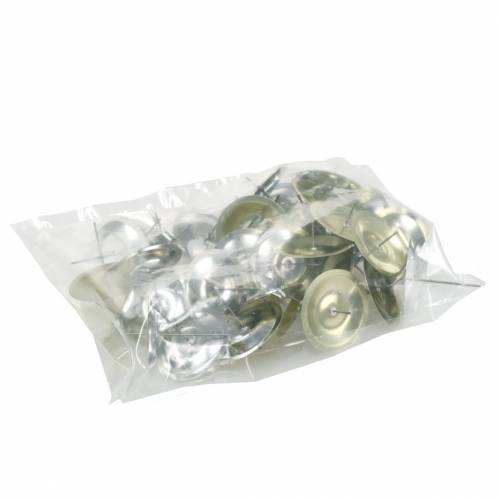 Floristik21 Kerzenhalter mit Dorn Gold Ø5cm 36 St