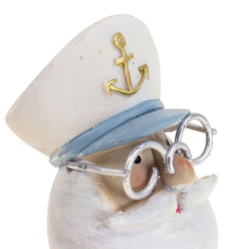 Floristik21 Maritime Deko Figur Kapitän mit Brille Sommerdeko H11,5cm