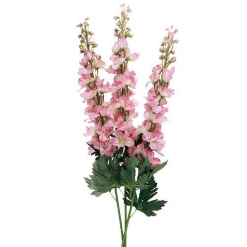 Floristik21 Delphinium Rittersporn künstlich Rosa 82cm 3St