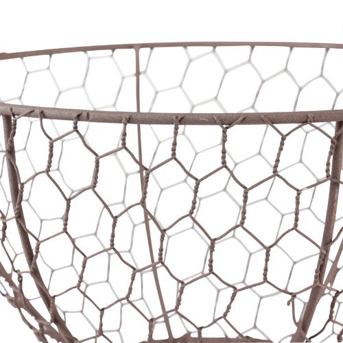 Artikel Drahtkorb zum Hängen Hängekorb Metall Rost Optik Ø21cm