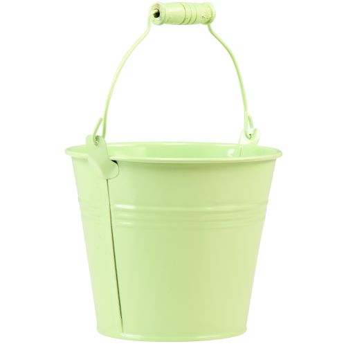 Artikel Eimer mit Henkel Übertopf Metall Pastell Ø14cm H12cm 6 St