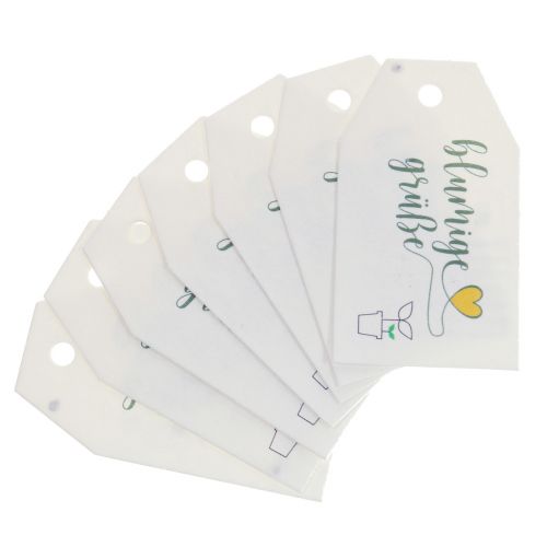 Floristik21 Geschenkanhänger bedruckt Samenpapier Sonnenhut 7cm 12St