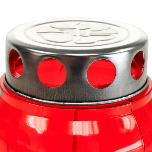Artikel Rote Grabkerzen Ø9cm H17cm 4er-Set - Trauerlichter für Gedenken und Anteilnahme