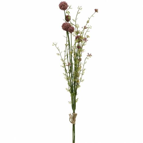 Künstliche Craspedia Violett Trommelstöckchen Kunstblumen 3St