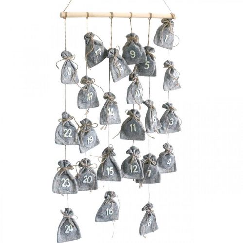 Artikel Adventskalender zum Befüllen Adventsdeko Beutel H110cm
