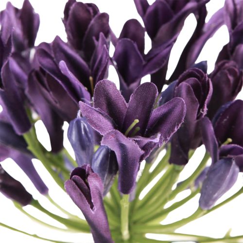 Artikel Agapanthus Kunstblumen Lila 75cm – Dekoblumen für Floristen, 2 Stk