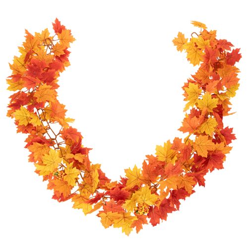 Artikel Künstliche Ahornblatt-Girlande 170 cm Orange-Gelb Kunststoff Innenbereich