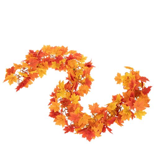 Künstliche Ahornblatt-Girlande 170 cm Orange-Gelb Kunststoff Innenbereich | Floristik21.de