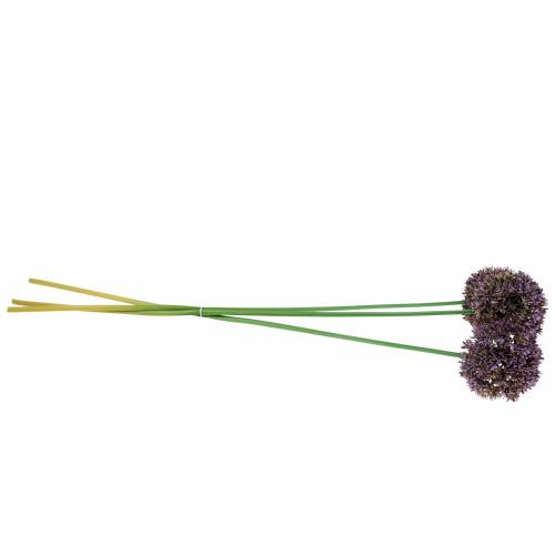 Floristik21 Zierlauch Allium künstlich Lila 70cm 3St