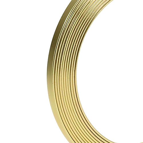 Artikel Aluminium Flachdraht Gold 5mm x 1mm 2,5m