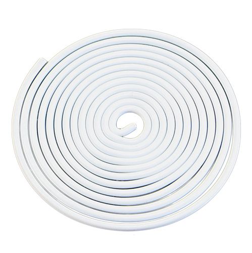 Aluminium Drahtschnecke Weiß 2mm 120cm Aluminium Drahtschnecke Weiß 2mm 120cm