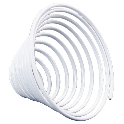 Aluminium Drahtschnecke Weiß 2mm 120cm