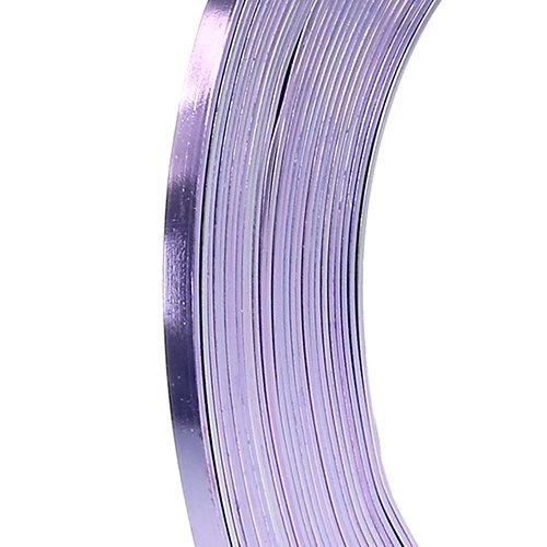 Artikel Aluminium Flachdraht Lavendel 5mm 10m