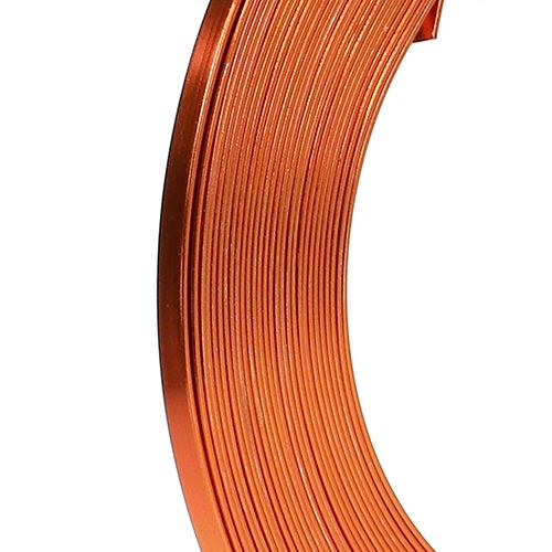 Artikel Aluminium Flachdraht Orange 5mm 10m