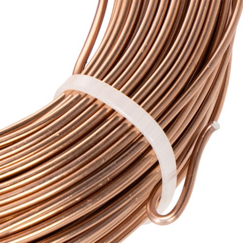 Aluminiumdraht 2 mm Braun 60 m Rolle 500 g für Floristik und Dekoration | Floristik21.de