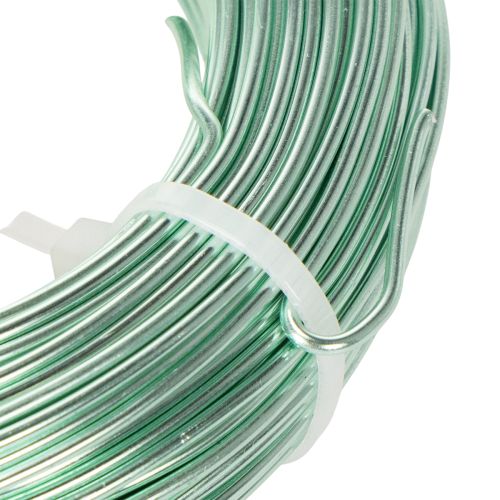 Aluminiumdraht 2 mm, 60 m, Mintgrün, flexibel für Deko und Floristik | Floristik21.de