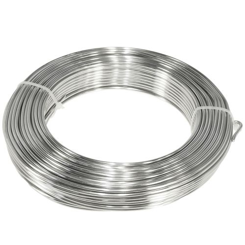 Floristik21 Aluminiumdraht Dekodraht Basteldraht Silber Ø3mm 1kg