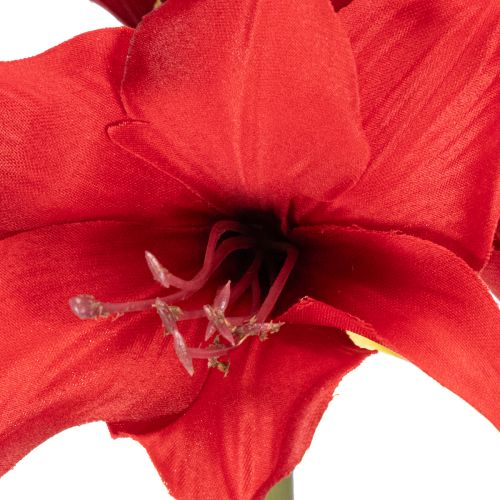 Kunstblume Amaryllis Rot mit Stiel 50 cm | Floristik21.de