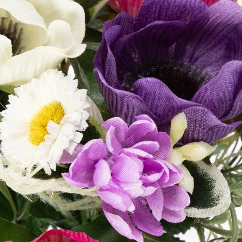 Artikel Kunstblumenstrauß Anemone 26cm – Frühlingsdeko mit Gänseblümchen, natürlicher Look, vielseitig einsetzbar