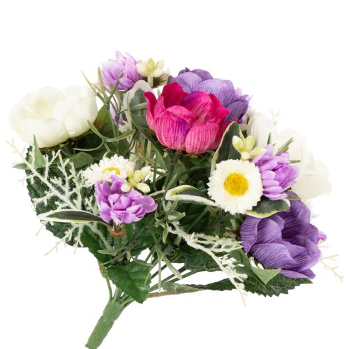 Artikel Kunstblumenstrauß Anemone 26cm – Frühlingsdeko mit Gänseblümchen, natürlicher Look, vielseitig einsetzbar