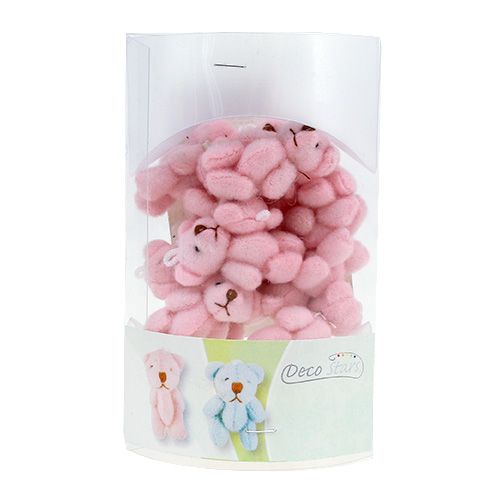 Anhänger Bärchen Rosa 3,8cm 12St