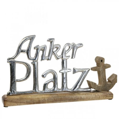 Anker Deko, Deko Aufsteller Schriftzug Ankerplatz 32cm