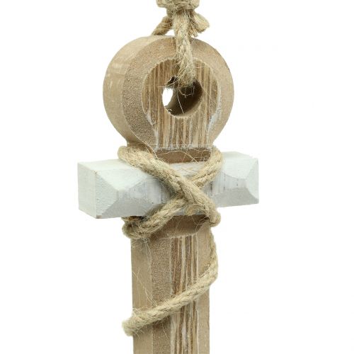 Anker aus Holz Natur 20cm x 14cm