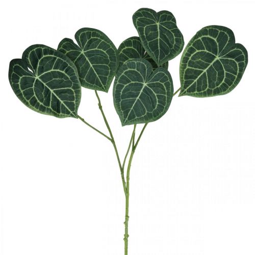 Künstliche Anthurium Blätter Kunstpflanze Grün 96cm