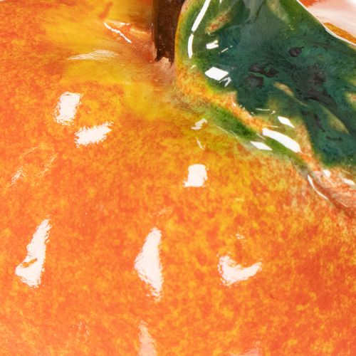 Künstliches Obst Set Keramik Apfel Birne 12cm 3-teilig handbemalt | Floristik21.de