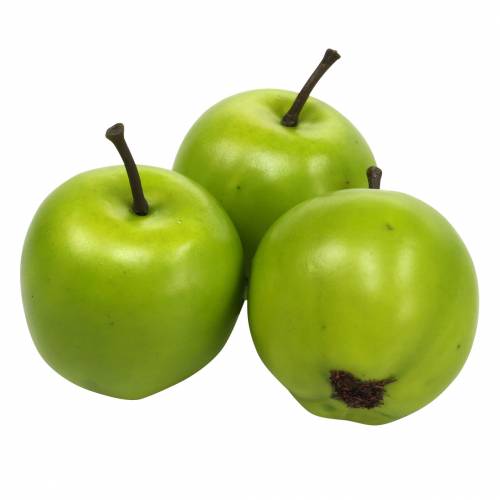 Floristik21 Deko-Obst Mini-Apfel künstlich Grün 4,5cm 24 St