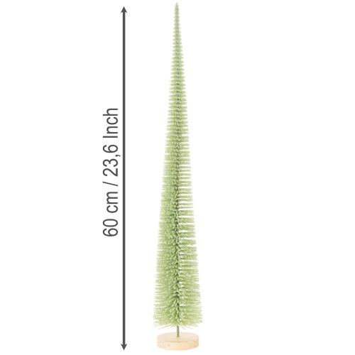 Künstlicher Tannenbaum auf Holzfuß 60cm Grün | Floristik21.de