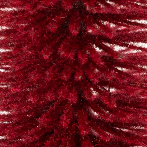 Deko Tannenbaum schlank auf Holzfuß 80cm rot | Floristik21.de