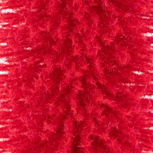 Deko Tannenbaum schmal künstlich mit Holzsockel Rot 40cm 3er Set | Floristik21.de