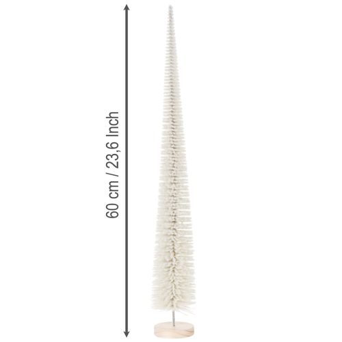 Deko Tannenbaum künstlich Weiß-Grau 60cm Innenbereich | Floristik21.de