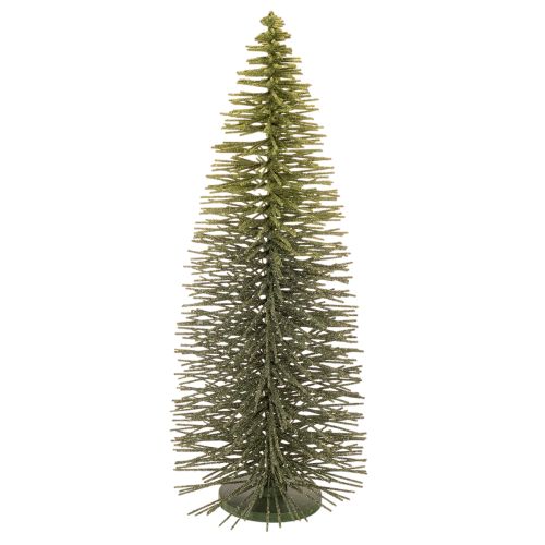 Künstlicher Tannenbaum Grün 70cm aus Metall, Holz und Kunststoff für Winterdekoration