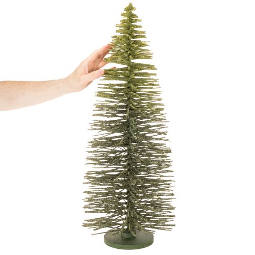 Künstlicher Tannenbaum Grün 70cm aus Metall, Holz und Kunststoff für Winterdekoration | Floristik21.de
