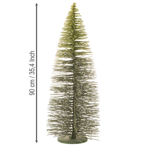 Deko Tannenbaum Kunstmaterial Grün mit Standfuß 90cm Tischdekoration | Floristik21.de
