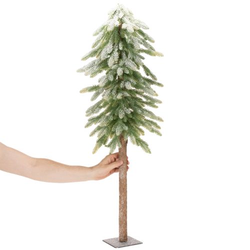 Künstlicher Tannenbaum mit Schnee Dekor 95 cm, grün-weiß | Floristik21.de