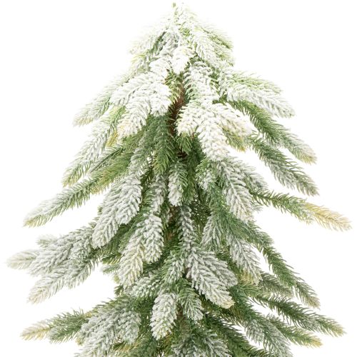 Künstlicher Tannenbaum mit Schnee Dekor 95 cm, grün-weiß | Floristik21.de