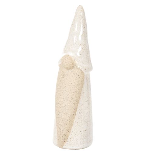 Dekofigur Wichtel Keramik 18cm Weißgrau Naturfarben 3er-Set Innenbereich | Floristik21.de