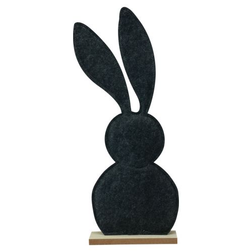 Artikel Tischdeko Osterhasen Deko Filz Schwarz mit Herz 45cm 3 St