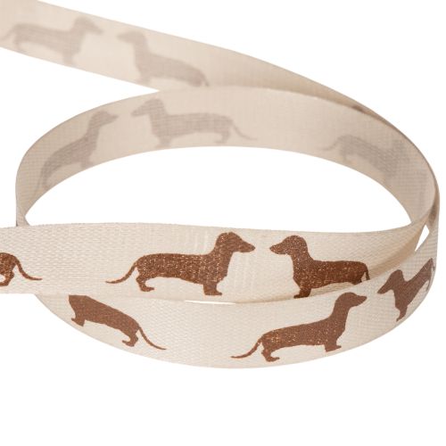 Geschenkband Dackelmotiv 100%