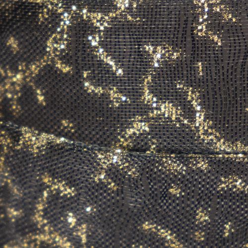 Dekoband Organzaband Schwarz Gold 15mm 20m Tischdekoration | Floristik21.de
