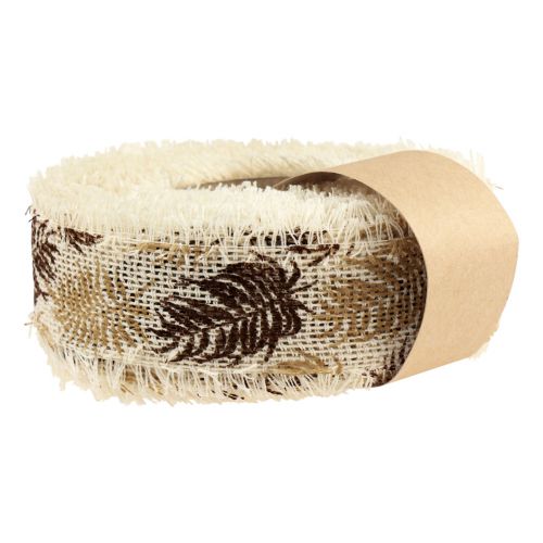 Artikel Dekoband Regenwald Baumwollband Braun 30mm 15m