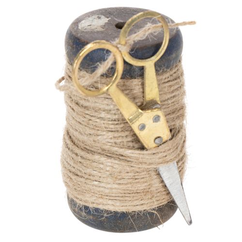 Bandspule Juteband mit Schere Ø5cm H8cm 2St einkaufen | Floristik21.de