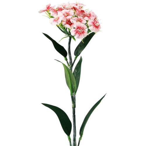 Floristik21 Bartnelke künstlich Nelke Peach Pink 52cm