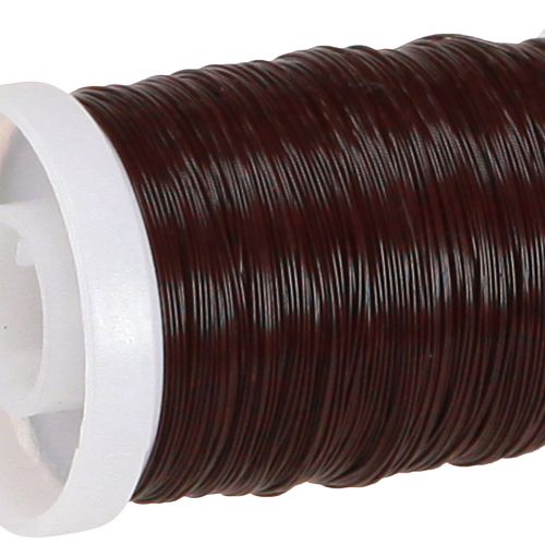 Floristik21 Brauner Basteldraht 0,35mm 100g vielseitig für Floristik und Deko - 3er-Pack