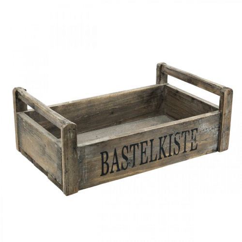 Holzkiste Bastelkiste Shabby Dekokiste Holz 47×28,5×16,5cm Holzkiste Bastelkiste Shabby Dekokiste Holz 47×28,5×16,5cm