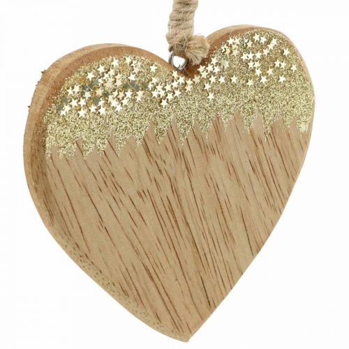 Artikel Weihnachtsdeko Stern / Herz / Baum, Holzanhänger, Adventsdeko H10/12,5cm 3St